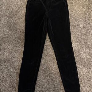 American Eagle Outfitters Black Velvet Trousers